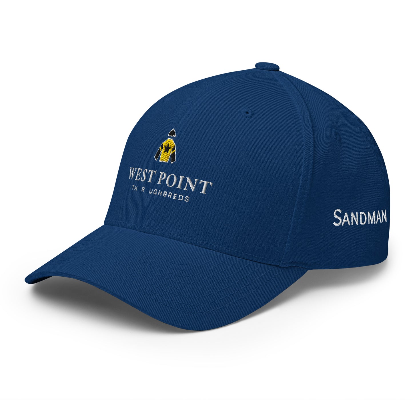 Sandman horse hat official royal blue side