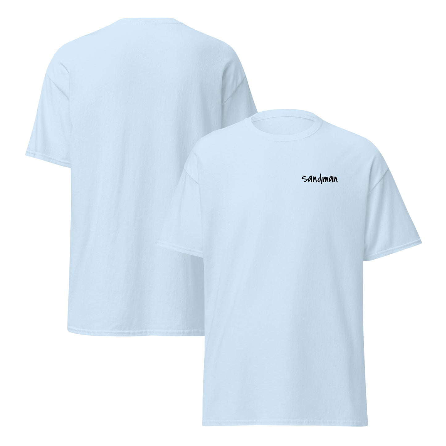 Sandman horse tee official ice grey light blue
