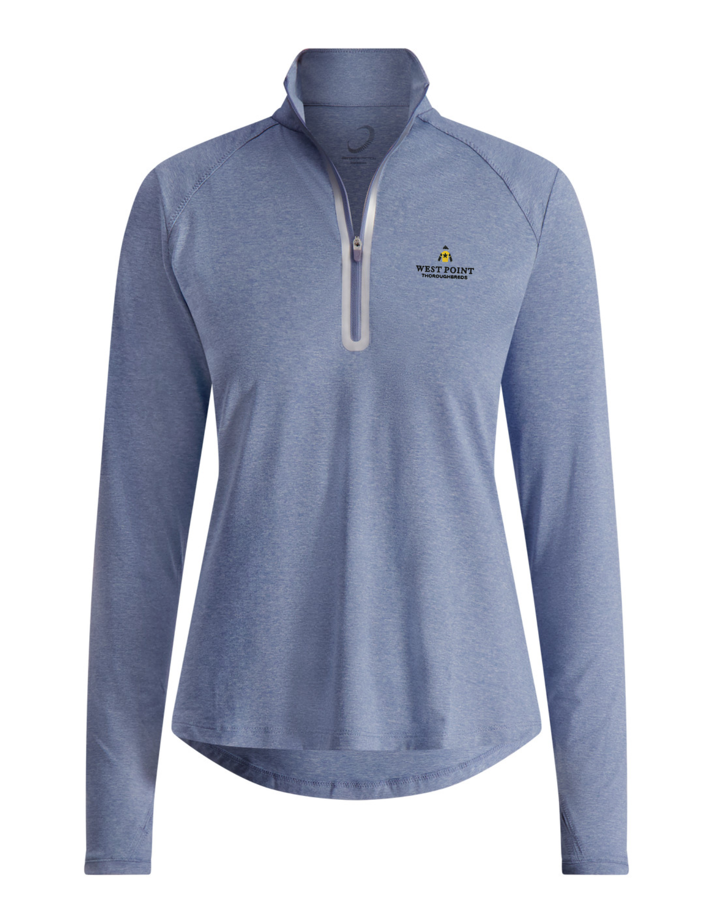 Womens Light Blue Quarterzip